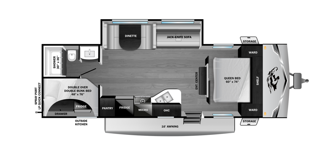 2026 Open Range Colt 28DBS Floorplan