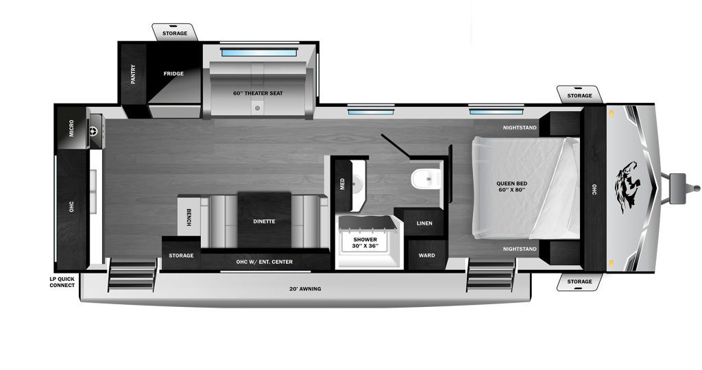 2026 Open Range Range Lite 230MKD Floorplan