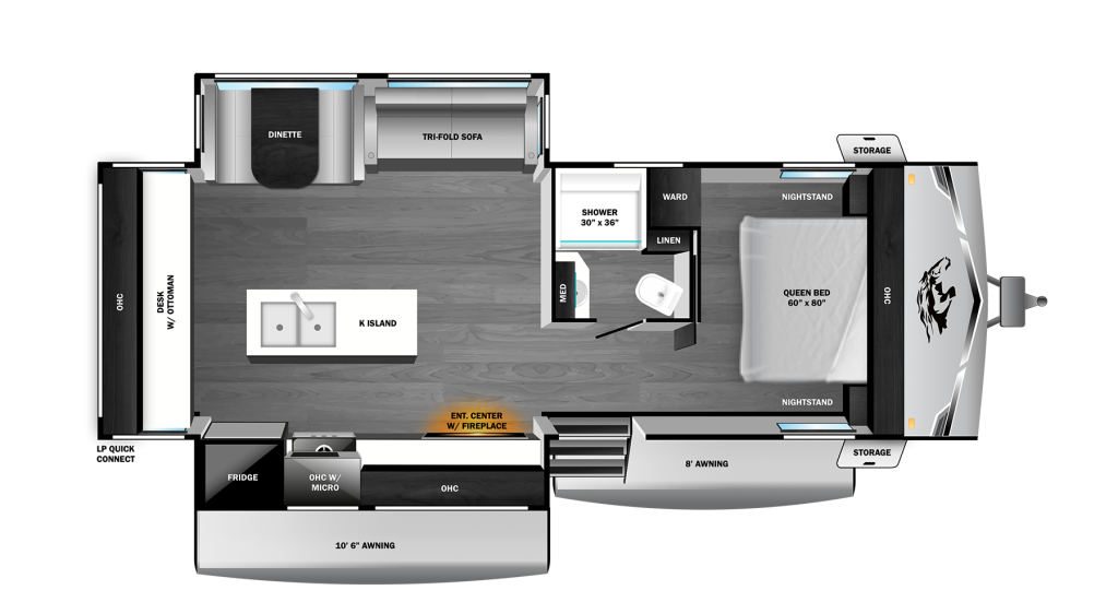 2026 Open Range Range Lite 280MKI Floorplan