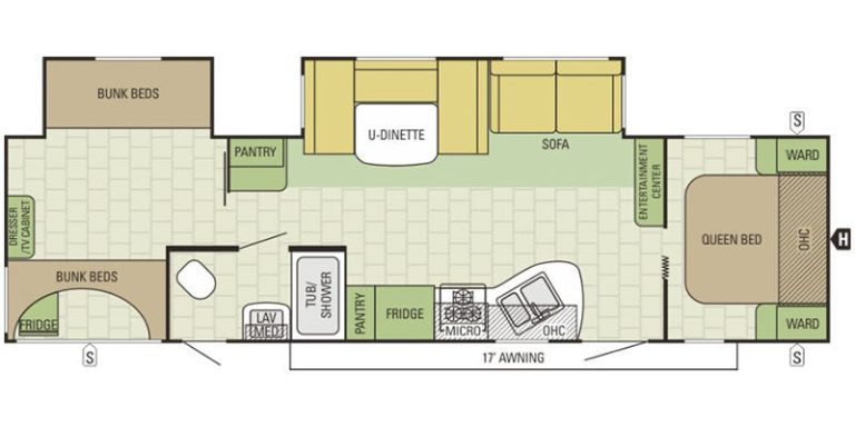 2017 Starcraft AR-ONE MAXX 30BHU Floorplan