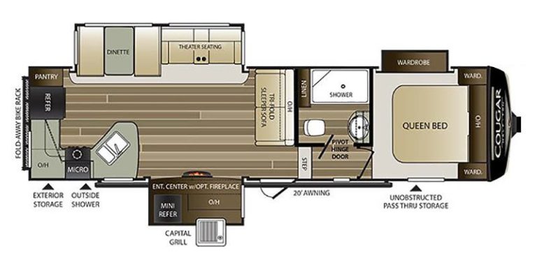 2019 Keystone Cougar 29RKS FW Floorplan