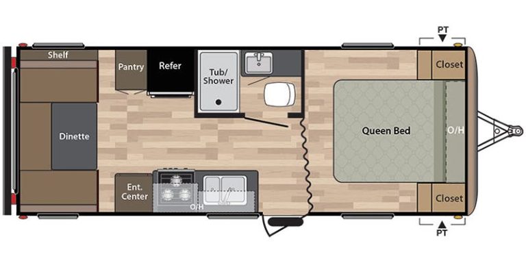 2020 Keystone Springdale 202QB Floorplan