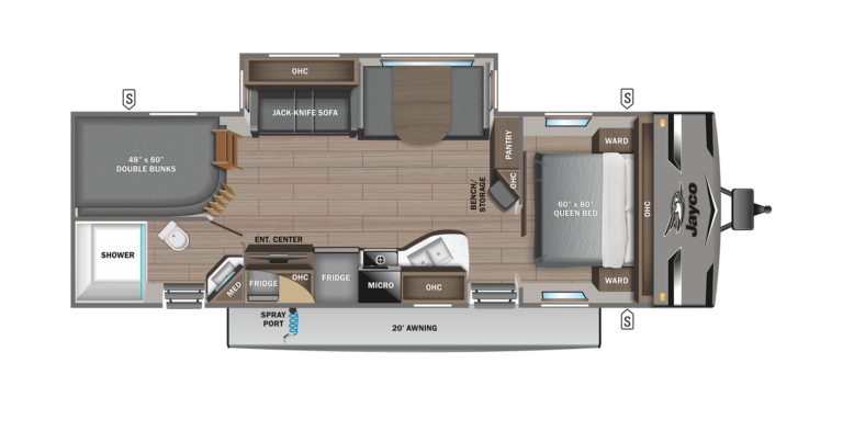 2023 Jayco Jay Flight 280BHK Floorplan
