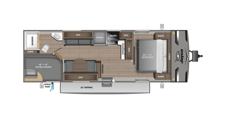 2023 Jayco Jay Flight 274BH Floorplan