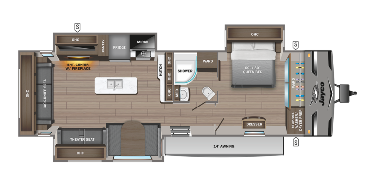 2023 Jayco Jay Flight 34RSBS Floorplan