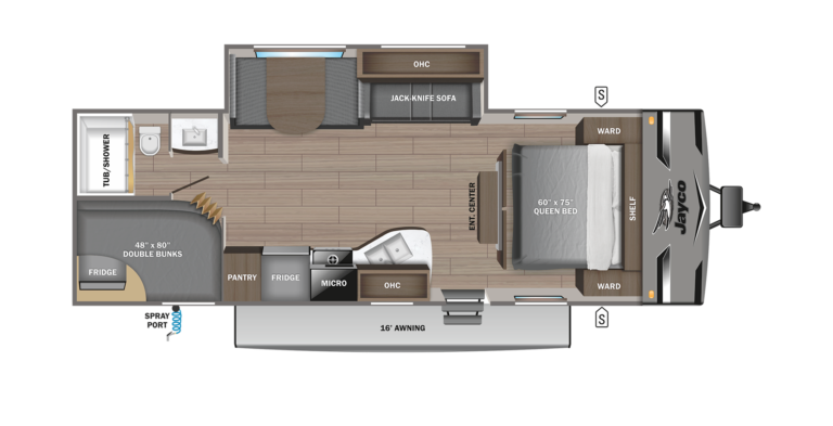 2023 Jayco Jay Flight 267BHS Floorplan