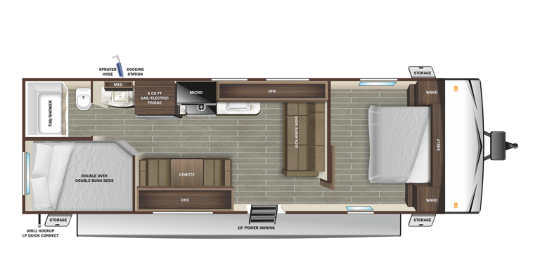 2023 Starcraft Autumn Ridge 26BH Floorplan