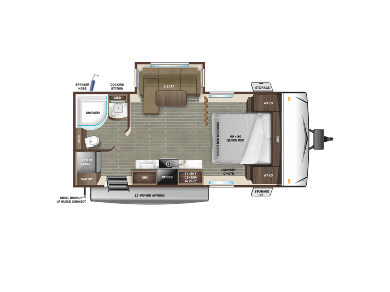 2023 Starcraft Super Lite 212FB Floorplan
