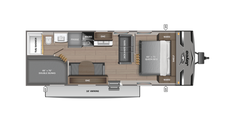 2023 Jayco Jay Flight 264BH Floorplan