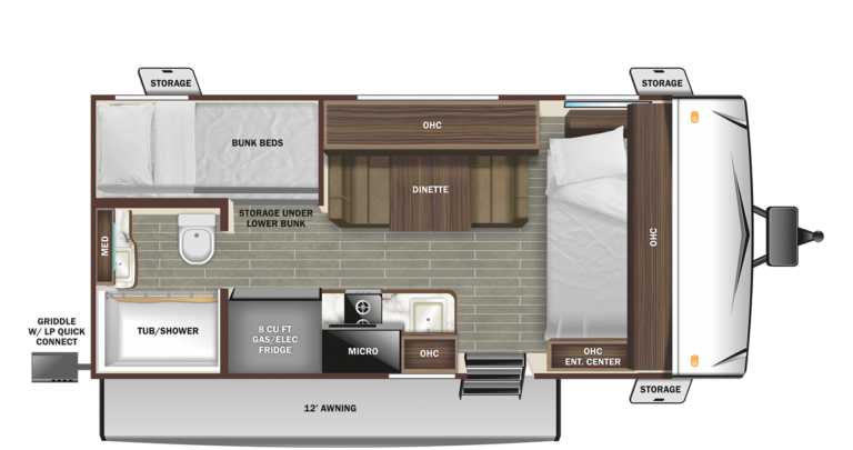2023 Starcraft Super Lite Maxx 17BH Floorplan