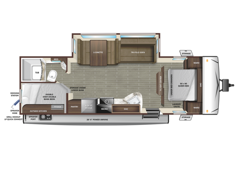 2023 Starcraft Super Lite 261BH Floorplan
