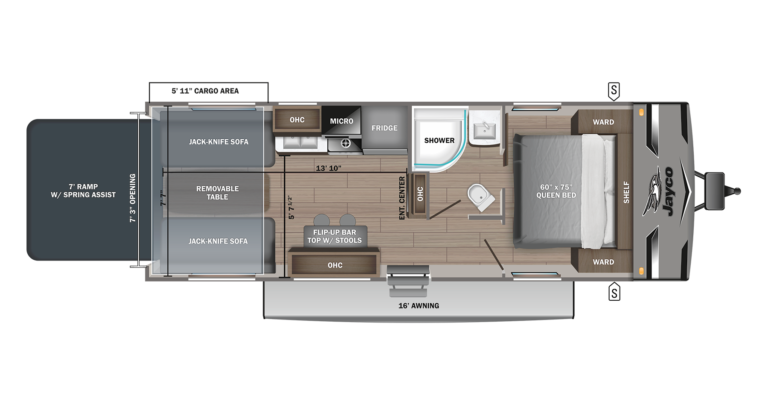 2023 Jayco Jay Flight 265TH Floorplan