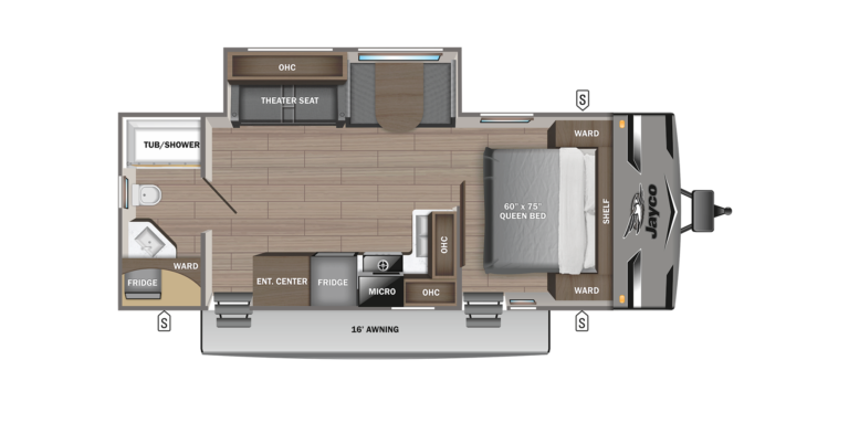 2023 Jayco Jay Flight 263RBS Floorplan