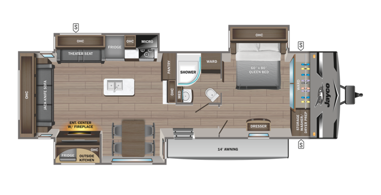 2023 Jayco Jay Flight 34RLOK Floorplan