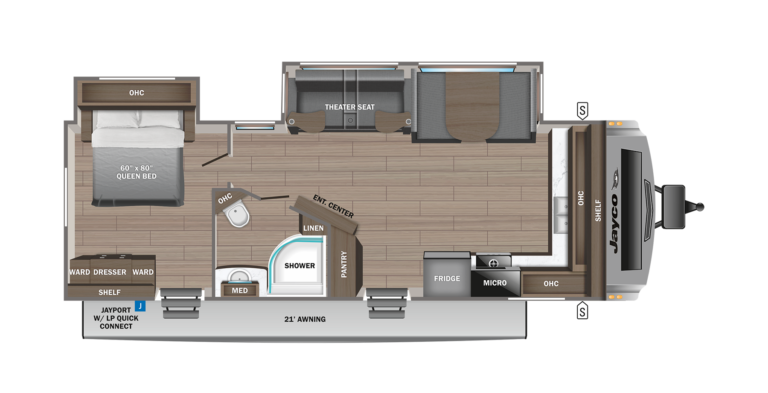 2023 Jayco White Hawk 26FK Floorplan