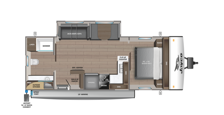 2024 Jayco Jay Feather 25RB Floorplan