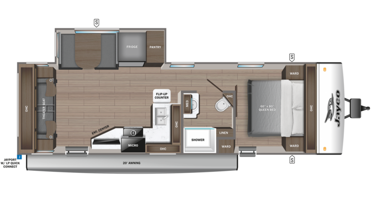 2024 Jayco Jay Feather 26RL Floorplan