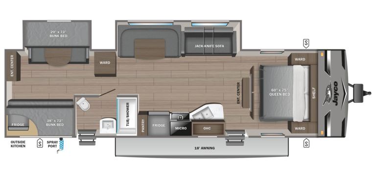 2024 Jayco Jay Flight 324BDS Floorplan