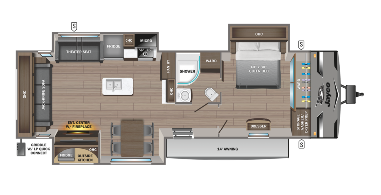 2024 Jayco Jay Flight 340RLK Floorplan