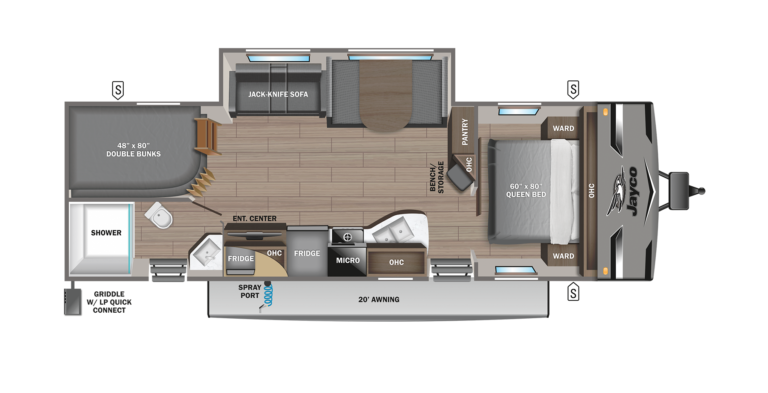 2024 Jayco Jay Flight 280BHK Floorplan