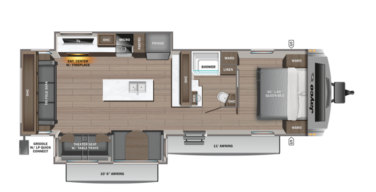 2024 Jayco White Hawk 32RL Floorplan