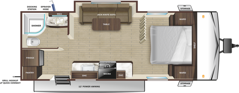 2024 Starcraft Autumn Ridge 20FBS Floorplan