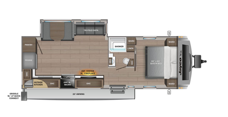 2024 Jayco White Hawk 27RK Floorplan