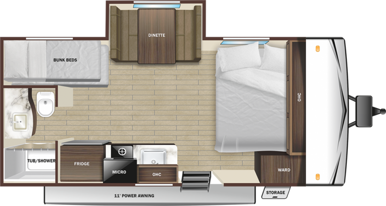 2024 Starcraft Autumn Ridge 180BHS Floorplan