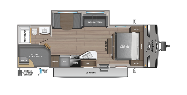 2024 Jayco Jay Flight 267BHS Floorplan
