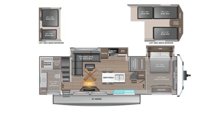 2024 Jayco Jay Flight Bungalow 40LSDL Floorplan