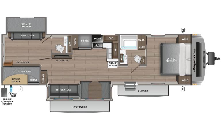 2024 Jayco White Hawk 32BH Floorplan