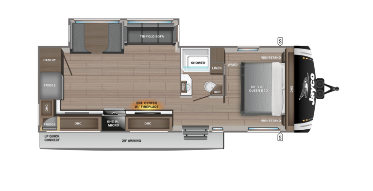 2025 Jayco Jay Feather 27RK Floorplan