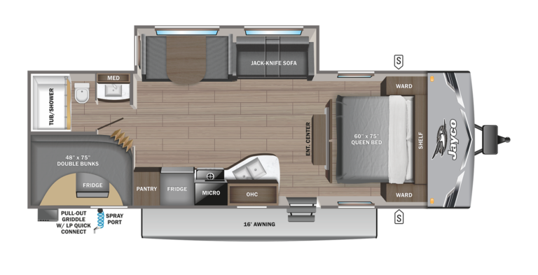 2025 Jayco Jay Flight 267BHS Floorplan