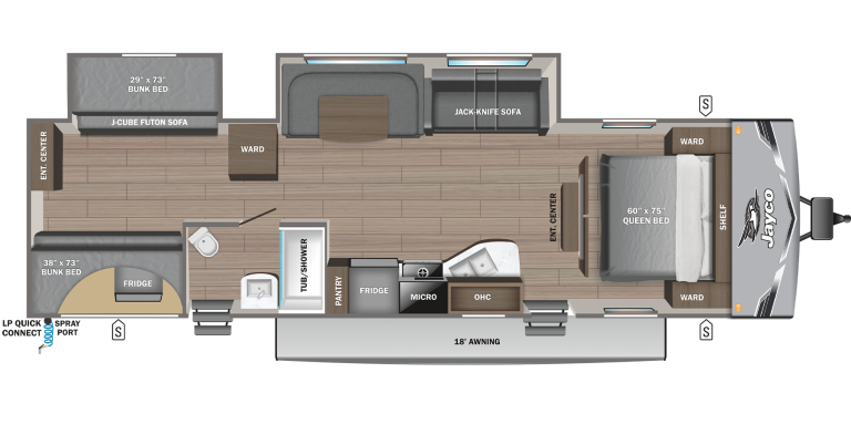 2025 Jayco Jay Flight SLX 321BDS Floorplan