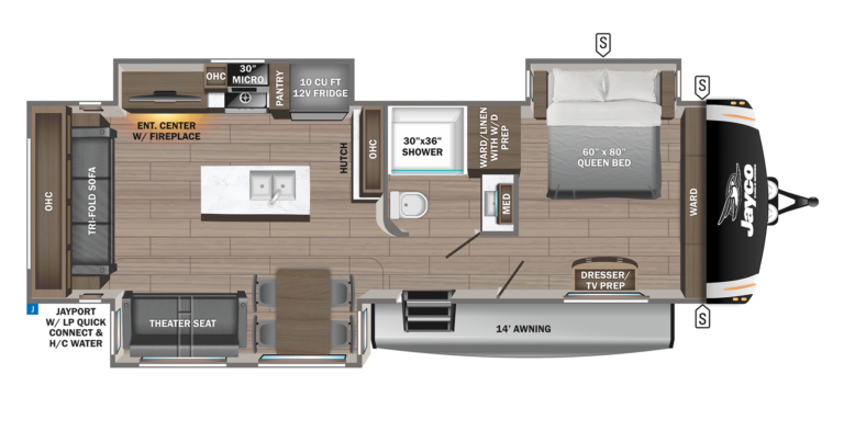 2024 Jayco Eagle TT 294CKBS Floorplan