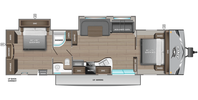2025 Jayco Jay Flight SLX 380DQS Floorplan