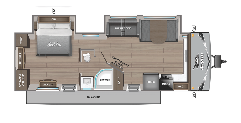 2025 Jayco Jay Flight SLX 280FKS Floorplan
