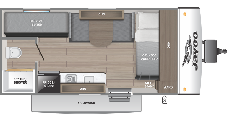 2025 Jayco Jay Feather Air SL 17BHSL Floorplan