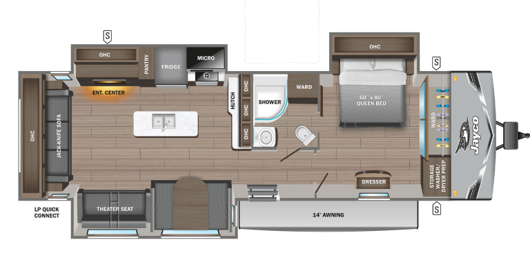 2025 Jayco Jay Flight SLX 334RTS Floorplan