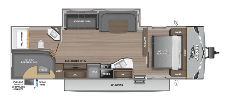 2026 Jayco Jay Flight SLX 284BHS Floorplan