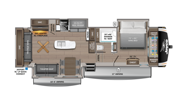2024 Jayco Eagle FW 321RSTS Floorplan