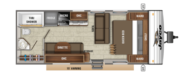 2019 Jayco Jay Flight SLX 232RB Floorplan
