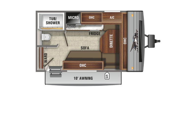 2021 Jayco Jay Flight SLX 145RB Floorplan