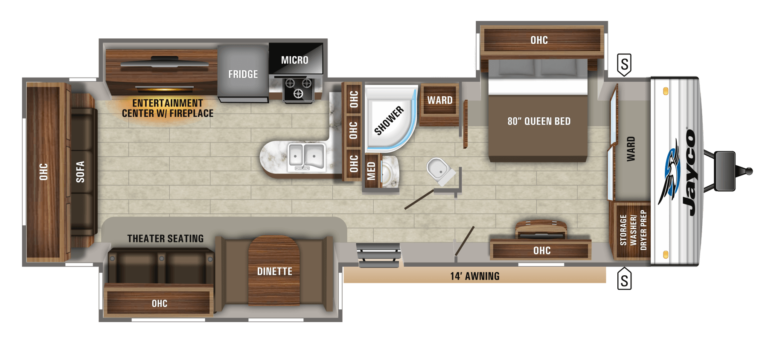 2019 Jayco Jay Flight 34RSBS Floorplan