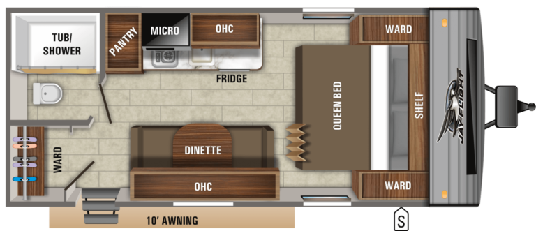 2020 Jayco Jay Flight SLX 195RB Floorplan
