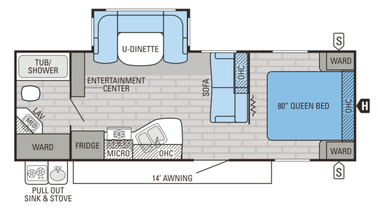 2016 Jayco Jay Flight 24RBS Floorplan
