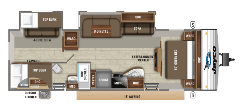 2020 Jayco Jay Flight 32BHDS Floorplan