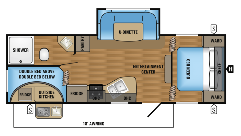 2017 Jayco Jay Flight SLX 242BHSW Floorplan