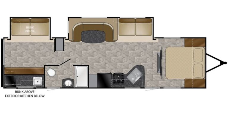 2018 Heartland Pioneer DS310 Floorplan