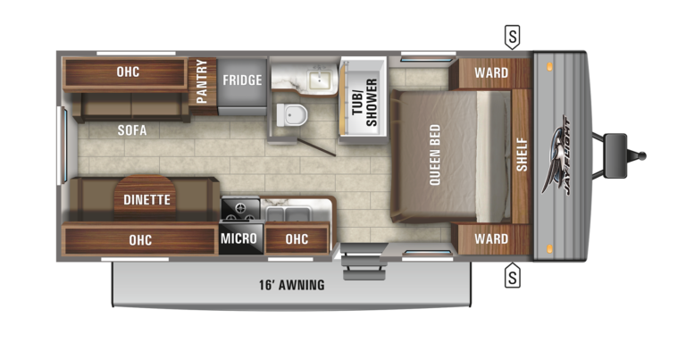 2021 Jayco Jay Flight SLX 212QB Floorplan